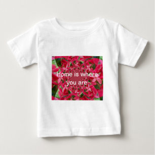 T-shirt Pour Bébé Kaleidoscope de Crimson : Blood Milkweed Flower Ar