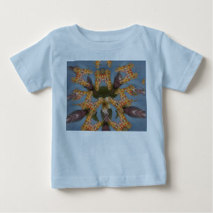 T-shirt Pour Bébé Kaleidoscope Giraffe Mandala : Safari Art Abstrait