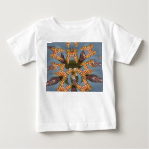 T-shirt Pour Bébé Kaleidoscope Giraffe Mandala : Safari Art Abstrait