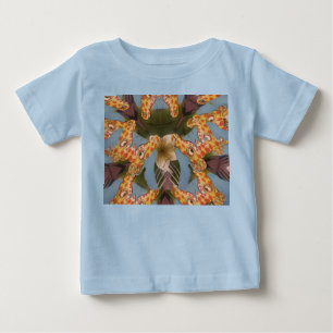 T-shirt Pour Bébé Kaleidoscope Giraffe Mandala : Safari Art Abstrait