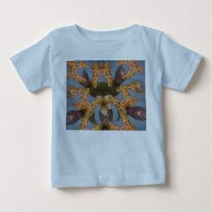 T-shirt Pour Bébé Kaleidoscope Giraffe Mandala : Safari Art Abstrait