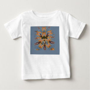 T-shirt Pour Bébé Kaleidoscope Giraffe Mandala : Safari Art Abstrait