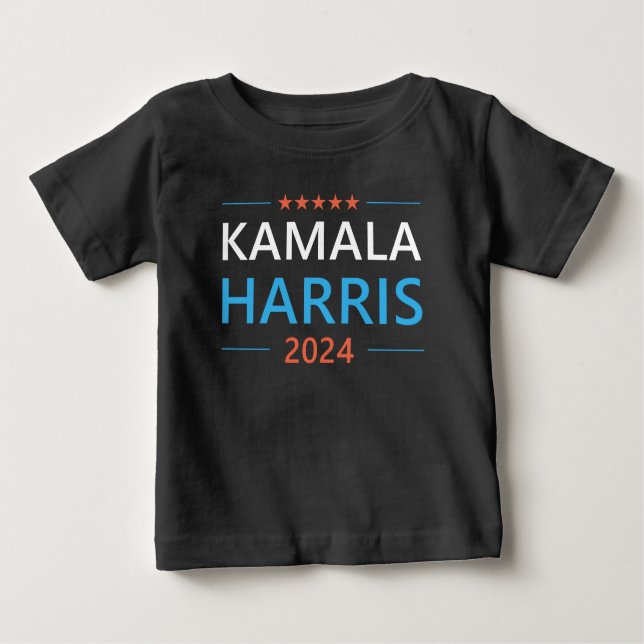T-shirt Pour Bébé Kamala Harris 2024 pour le président  (Devant)