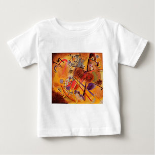 T-shirt Pour Bébé Kandinsky Brown jaune bleu rouge