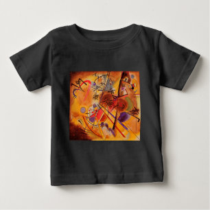 T-shirt Pour Bébé Kandinsky Brown jaune bleu rouge