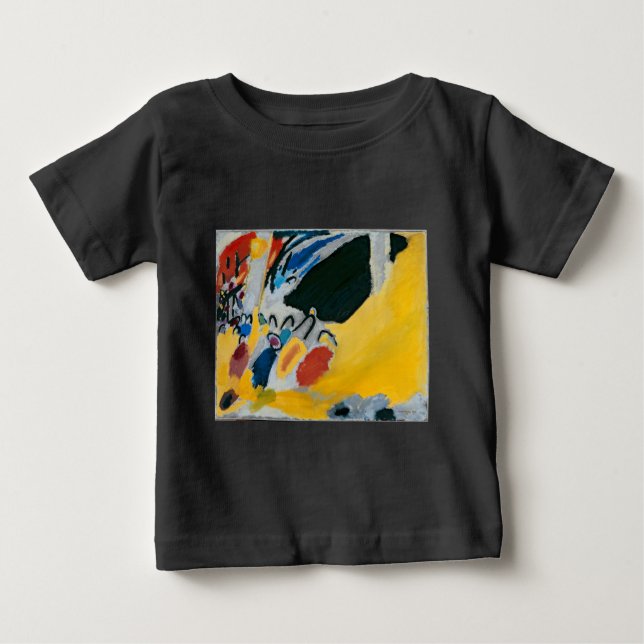 T-shirt Pour Bébé Kandinsky Impression III Concert Peinture Abstrait (Devant)