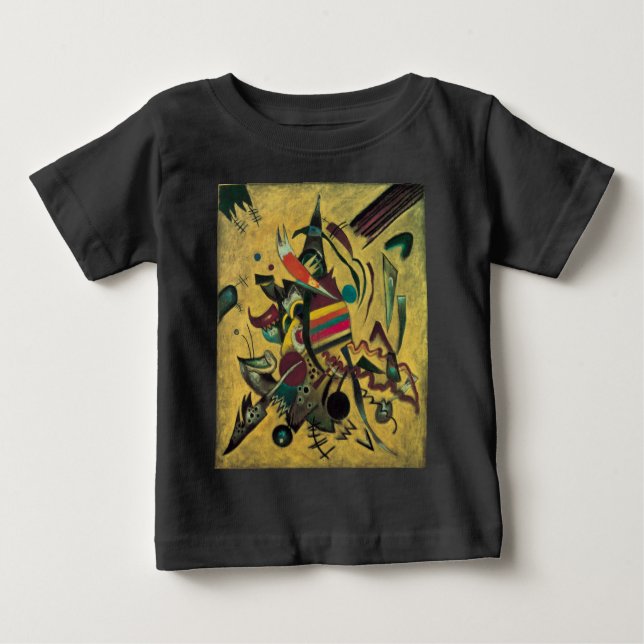 T-shirt Pour Bébé Kandinsky Points Peinture en toile Abstraite (Devant)