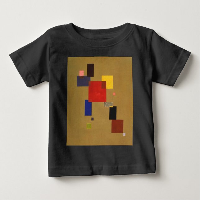 T-shirt Pour Bébé Kandinsky Treize Rectangles peinture Abstraite (Devant)