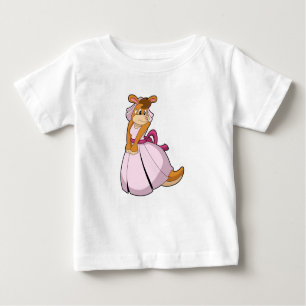 T-shirt Pour Bébé Kangaroo comme mariée avec robe Mariage