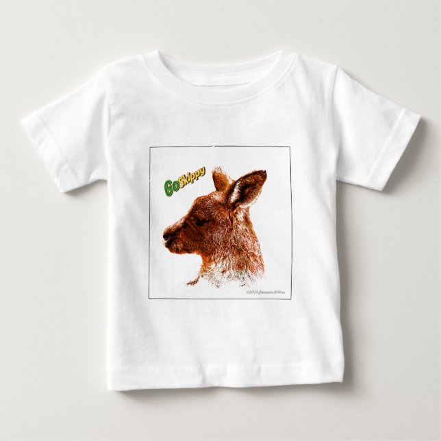 T-shirt Pour Bébé Kangourou (Devant)