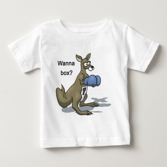 T-shirt Pour Bébé Kangourou de boxe (Devant)