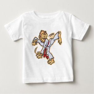 T-shirt Pour Bébé Karaté-Singe