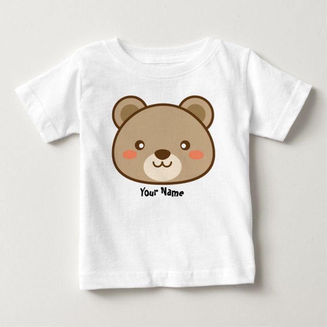 T-shirt Pour Bébé Kawaii Teddy Bear (Devant)