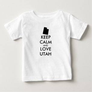 T-shirt Pour Bébé KEEP CALM et LOVE UTAH