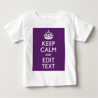 KEEP CALM personnalisé et votre texte sur violet