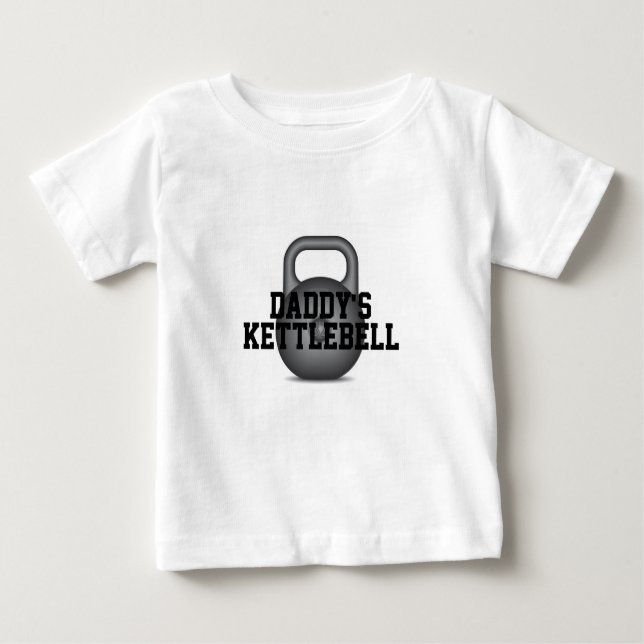 T-shirt Pour Bébé Kettlebell du papa (Devant)