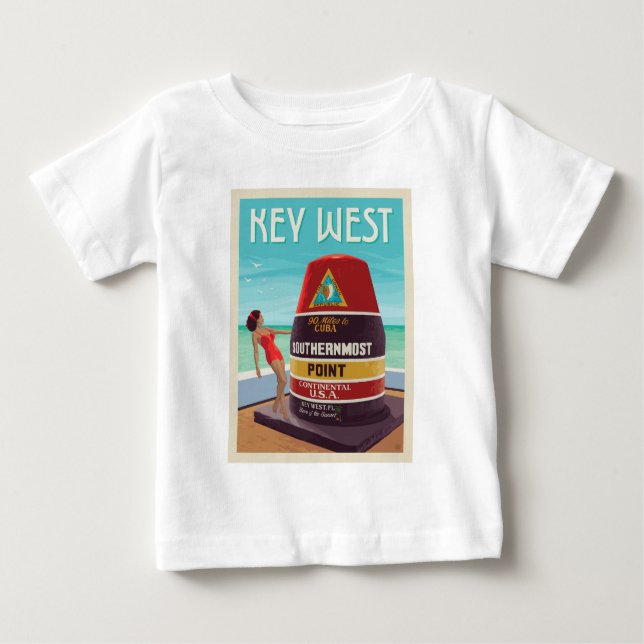 T-shirt Pour Bébé Key West | Floride (Devant)