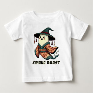T-shirt Pour Bébé Kimono fantôme - Trick ou régal - Happy halloween