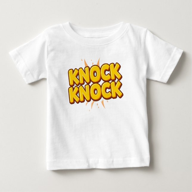 T-shirt Pour Bébé Knock knock (Devant)
