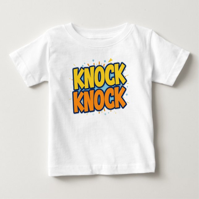 T-shirt Pour Bébé Knock knock  (Devant)