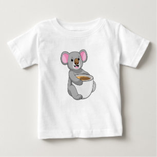 T-shirt Pour Bébé Koala avec Coffee Cup