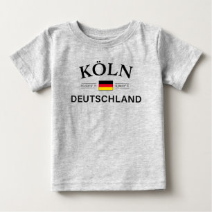 T-shirt Pour Bébé Koln (Cologne) Deutschland coordonne allemand