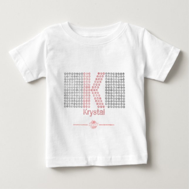 T-shirt Pour Bébé Krystal grand K (Devant)