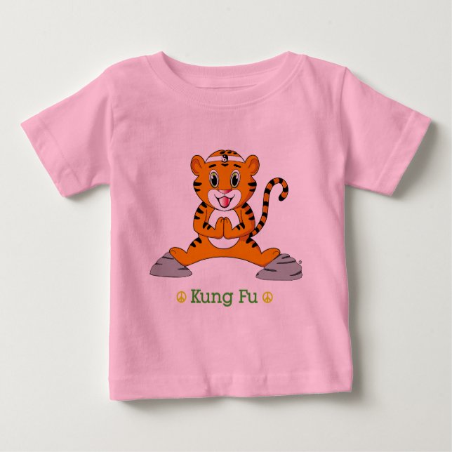 T-shirt Pour Bébé Kung Fu Tiger™ (Devant)