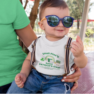T-shirt Pour Bébé La 1ère St. Patrick's Day Fun de Small Pint