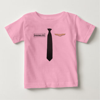 T-shirt Pour Bébé La chemise pilote personnalisée, aviation badine