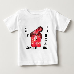 T-shirt Pour Bébé La Collection moderne de chapeaux de Santa.