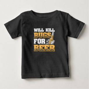 T-shirt Pour Bébé La Conception De L'Exterminateur Amusant Tuer Les 