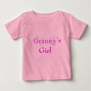 T-shirt Pour Bébé La fille de mamie Tee