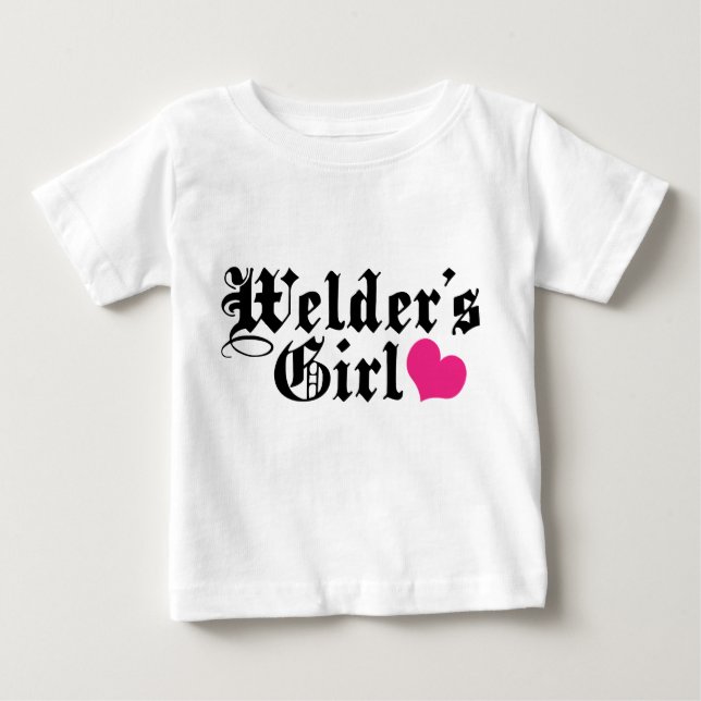 T-shirt Pour Bébé La fille de Welder (Devant)