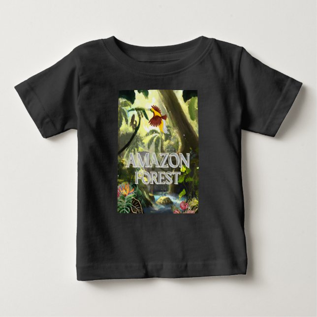 T-shirt Pour Bébé La forêt amazonienne - La forêt amazonienne (Devant)