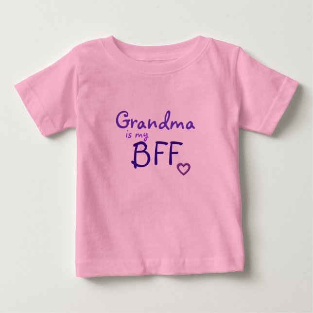 T-shirt Pour Bébé La grand-maman est mon BFF (Devant)