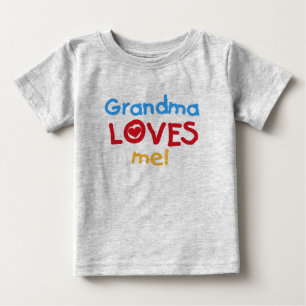 T-shirt Pour Bébé La grand-maman m'aime