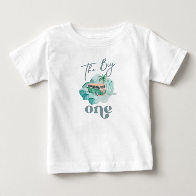 T-shirt Pour Bébé La grande chemise d'anniversaire Big One Surf Baby (Devant)