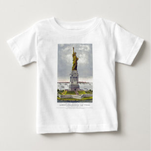 T-shirt Pour Bébé La grande statue de Bartholdi de la liberté Currie