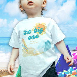T-shirt Pour Bébé La grande vague de surf de 1er Anniversaire