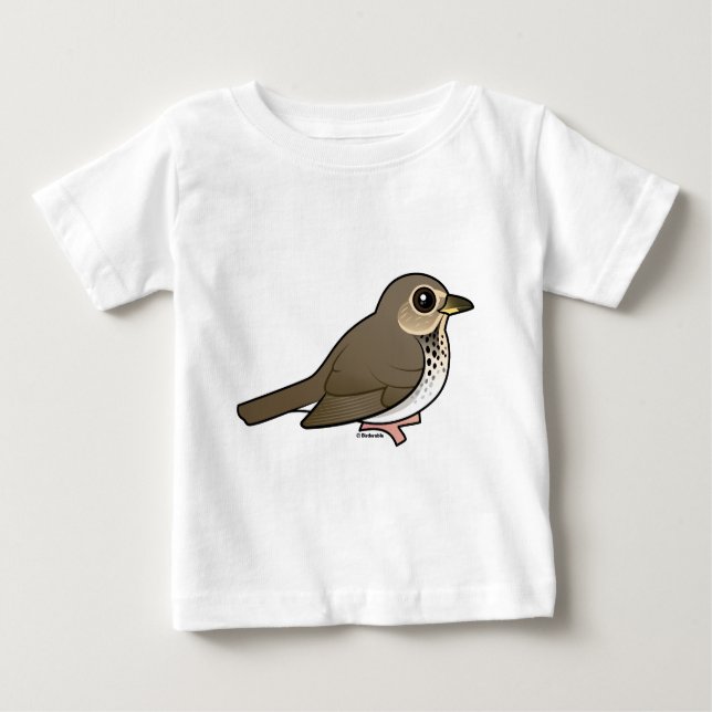T-shirt Pour Bébé La grive de Swainson (Devant)