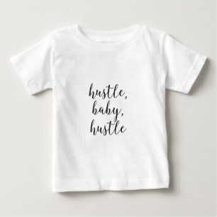 T-shirt Pour Bébé La hâte, bébé, se dépêchent l'écriture cursive