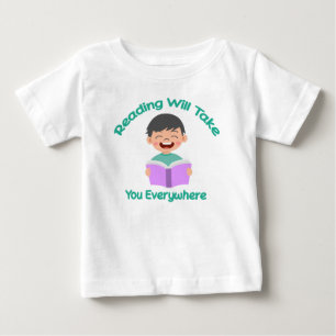 T-shirt Pour Bébé La Lecture Vous Emmènera Partout