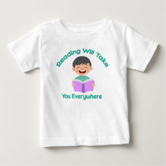 T-shirt Pour Bébé La Lecture Vous Emmènera Partout