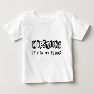 T-shirt Pour Bébé La lutte de lui est dans mon sang