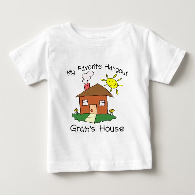 T-shirt Pour Bébé La maison de Hangout Gram (Devant)