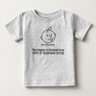 T-SHIRT POUR BÉBÉ LA MAISON DE LA GRAND-MAMAN