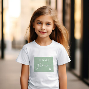 T-shirt Pour Bébé La maison du Wyoming  Plan d'état des couleurs mod