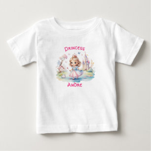 T-shirt Pour Bébé La mignonne princesse en Wonderland