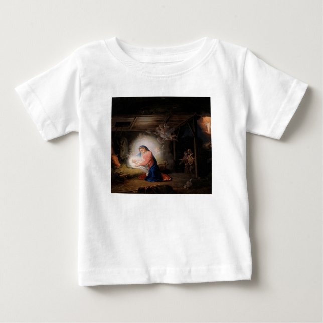 T-shirt Pour Bébé La Nativité du Christ (par Vladimir Borovikovski) (Devant)